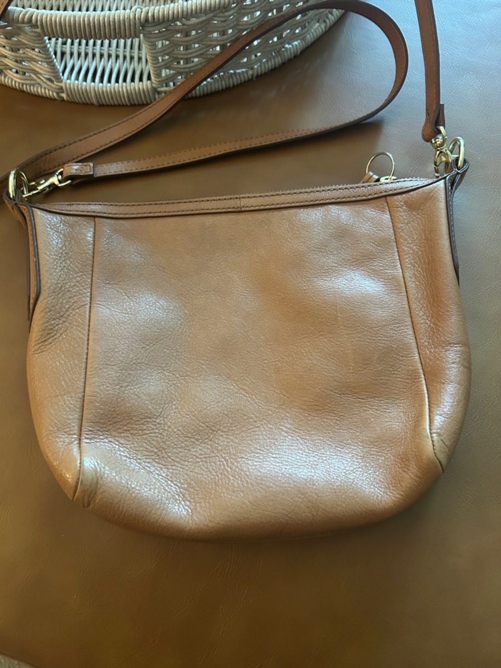 Fossil Cognac Brown Leather Crossbody - Picture 5 of 8